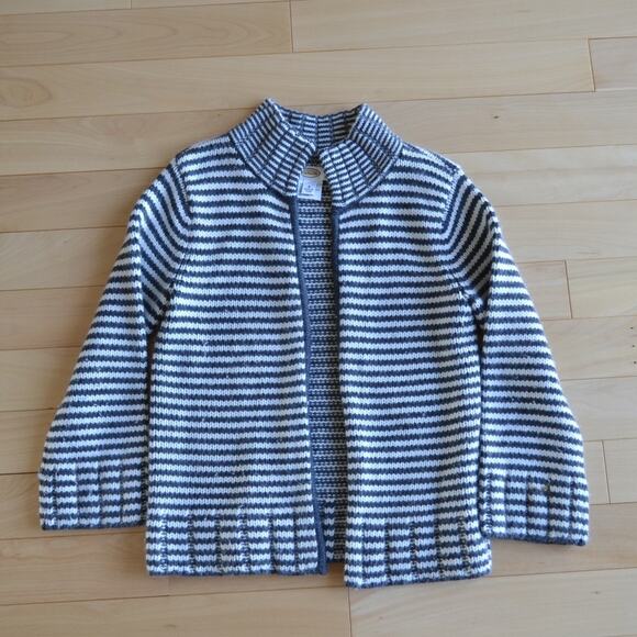 Talbots Sweaters - Talbots Wool Blend Cardigan Knit Sweater Size Small Striped